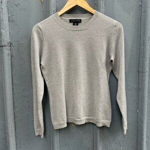 Banana Republic silver metallic merino sweater, size M